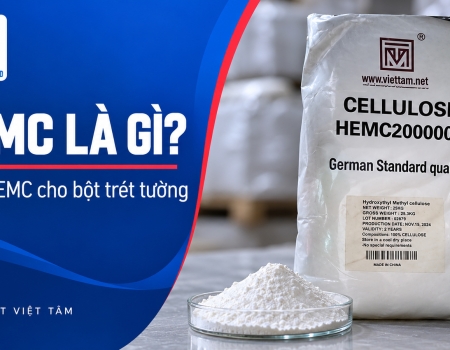 HEMC là gì? Công dụng và cách chọn HEMC cho sản xuất bột trét tường