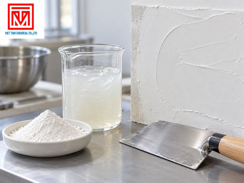 Đánh giá phụ gia giữ nước cần kết hợp dữ liệu nguyên liệu với thử nghiệm bột trét